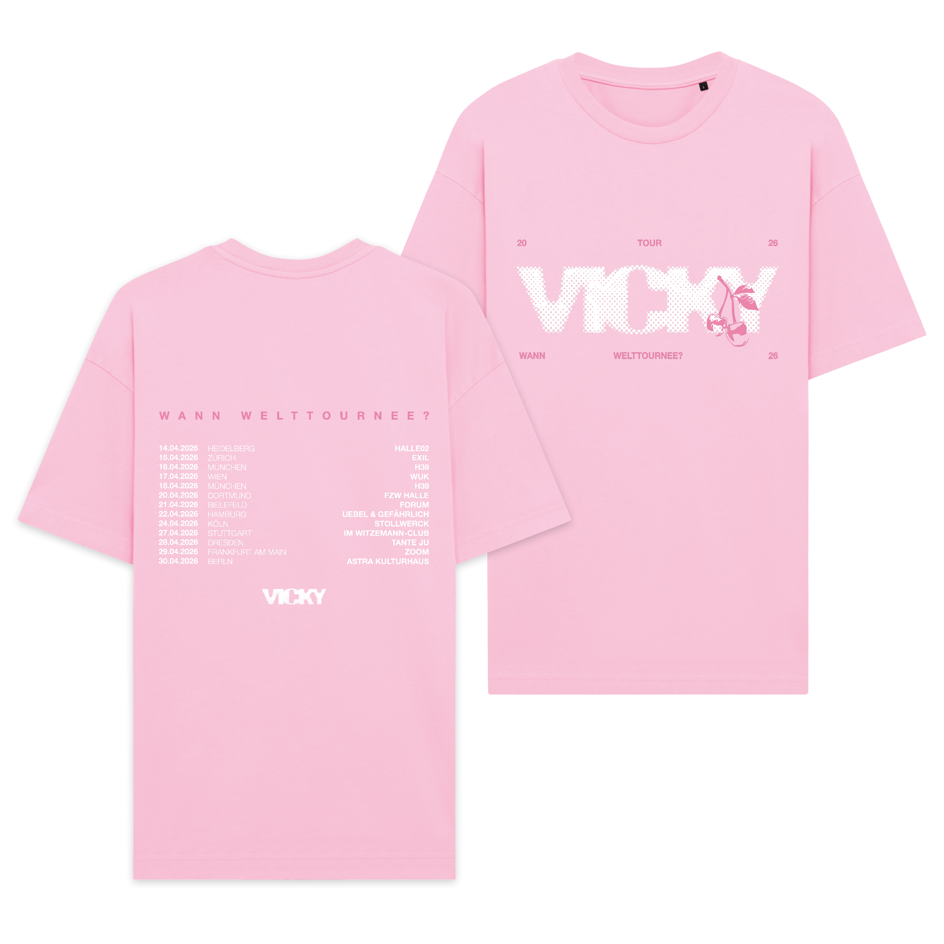 VICKY Wann Welttournee? Pink Shirt 448118
