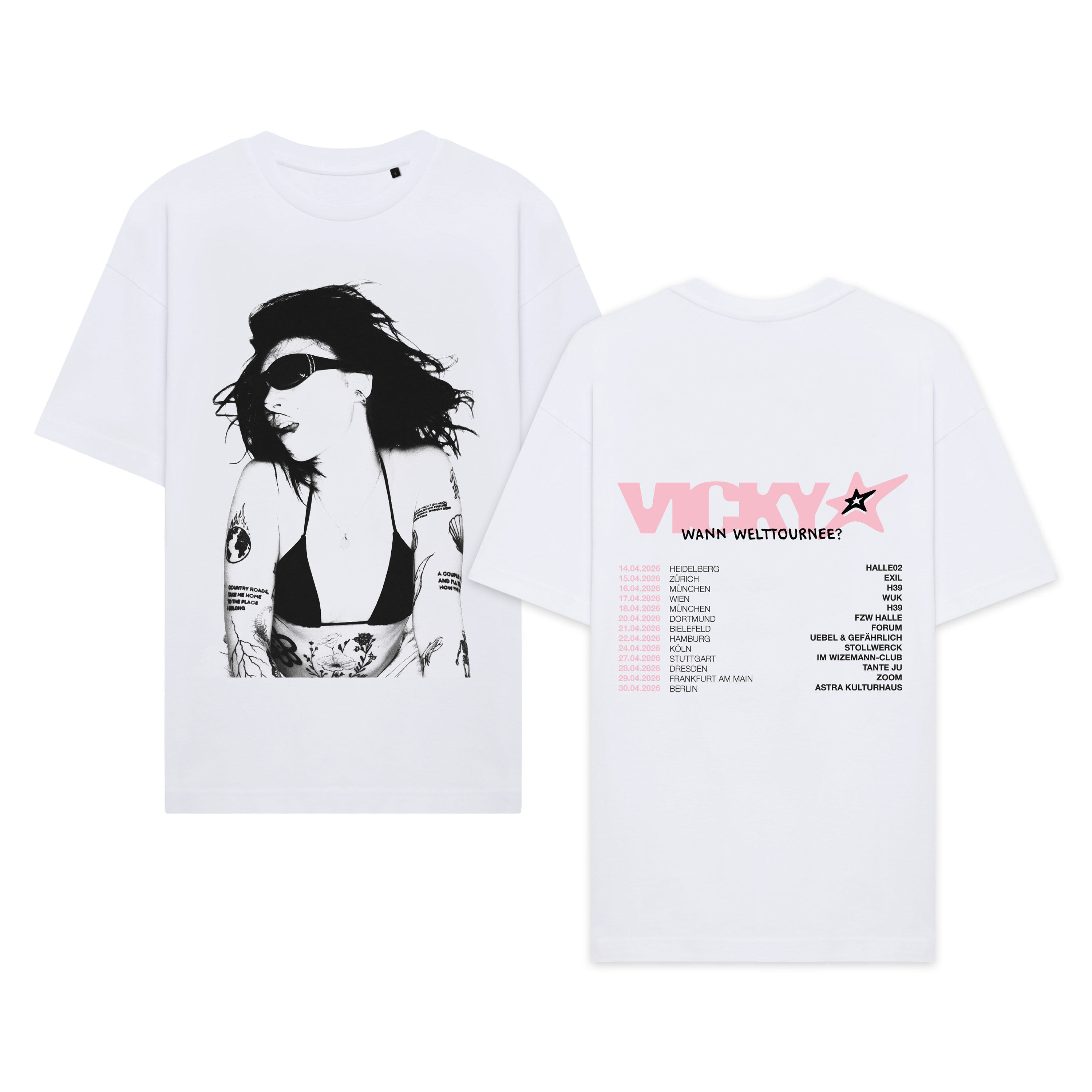 VICKY Wann Welttournee? Pinkes Shirt 448120